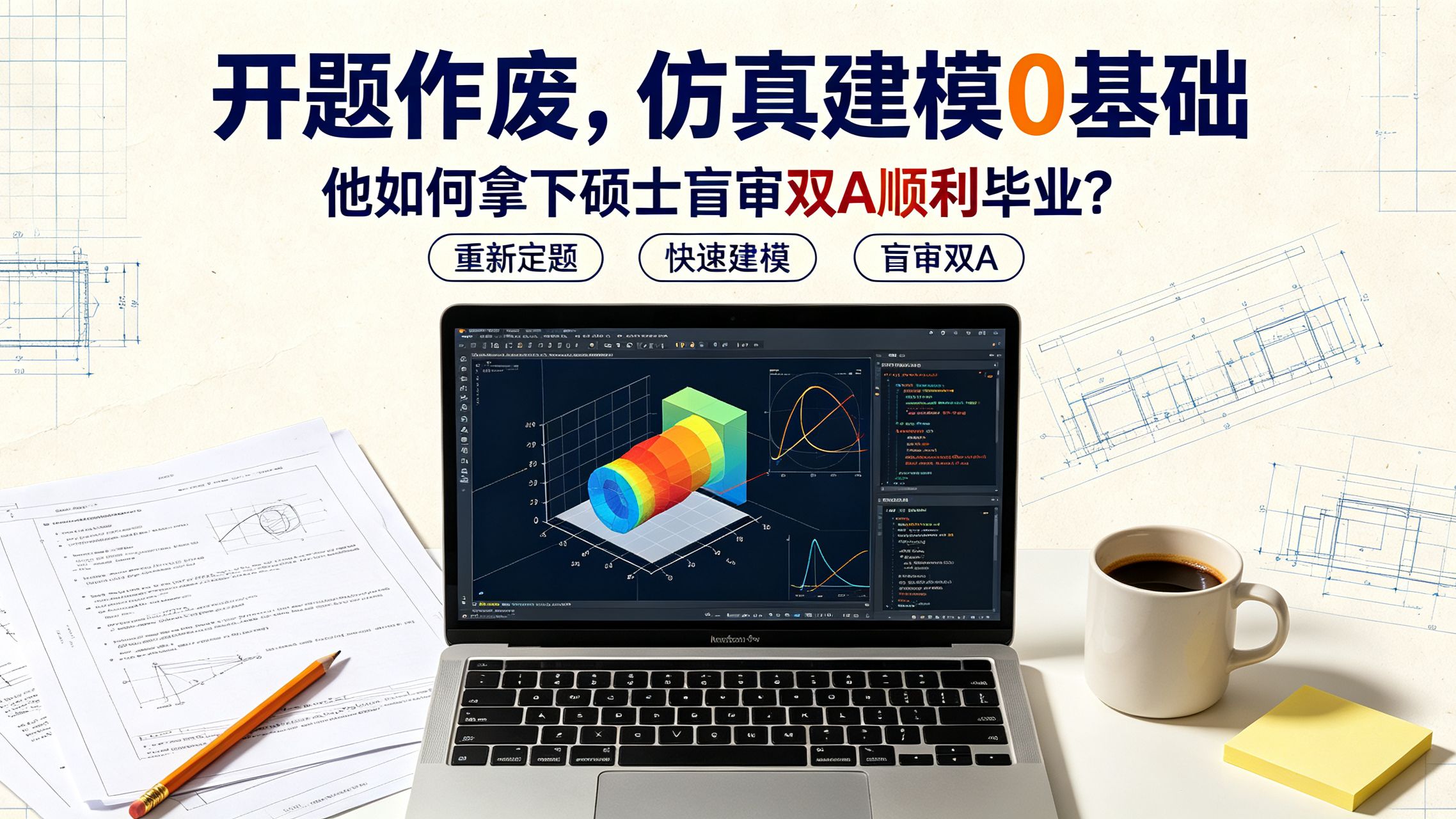 开题作废、仿真建模0基础,他如何拿下硕士盲审双A顺利毕业?