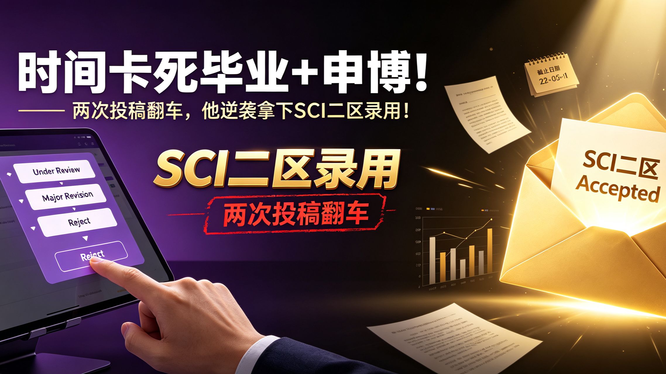 时间卡死毕业+申博!两次投稿翻车,他逆袭拿下SCI二区录用!