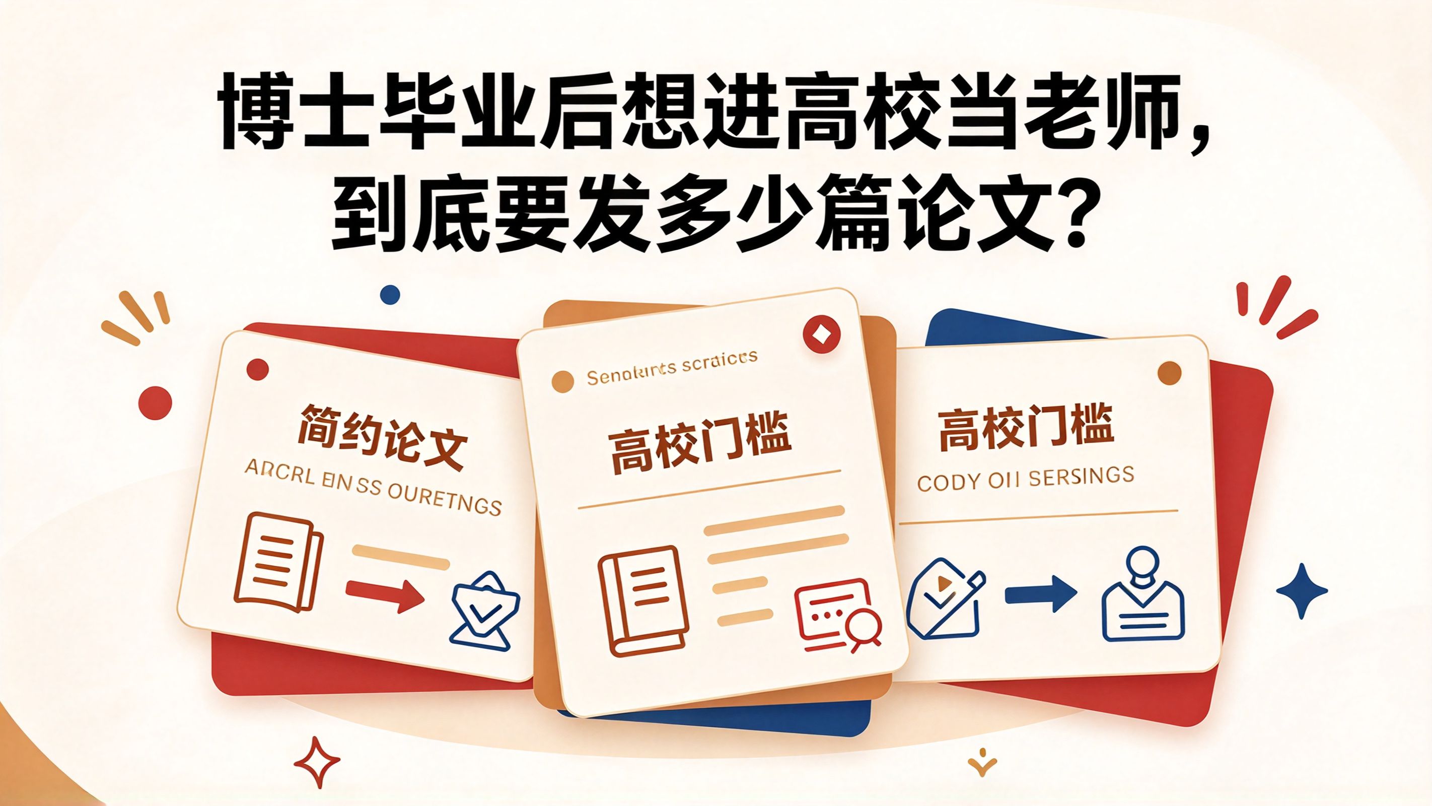 博士毕业后想进高校当老师，到底要发多少篇论文？