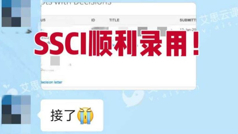 【喜报】🤩恭喜这位留子同学SSCI论文顺利录用！！